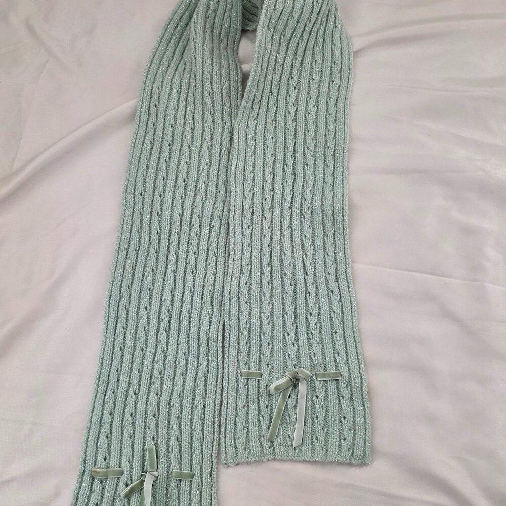 Gap Kids Scarf Mint Green Sparkly